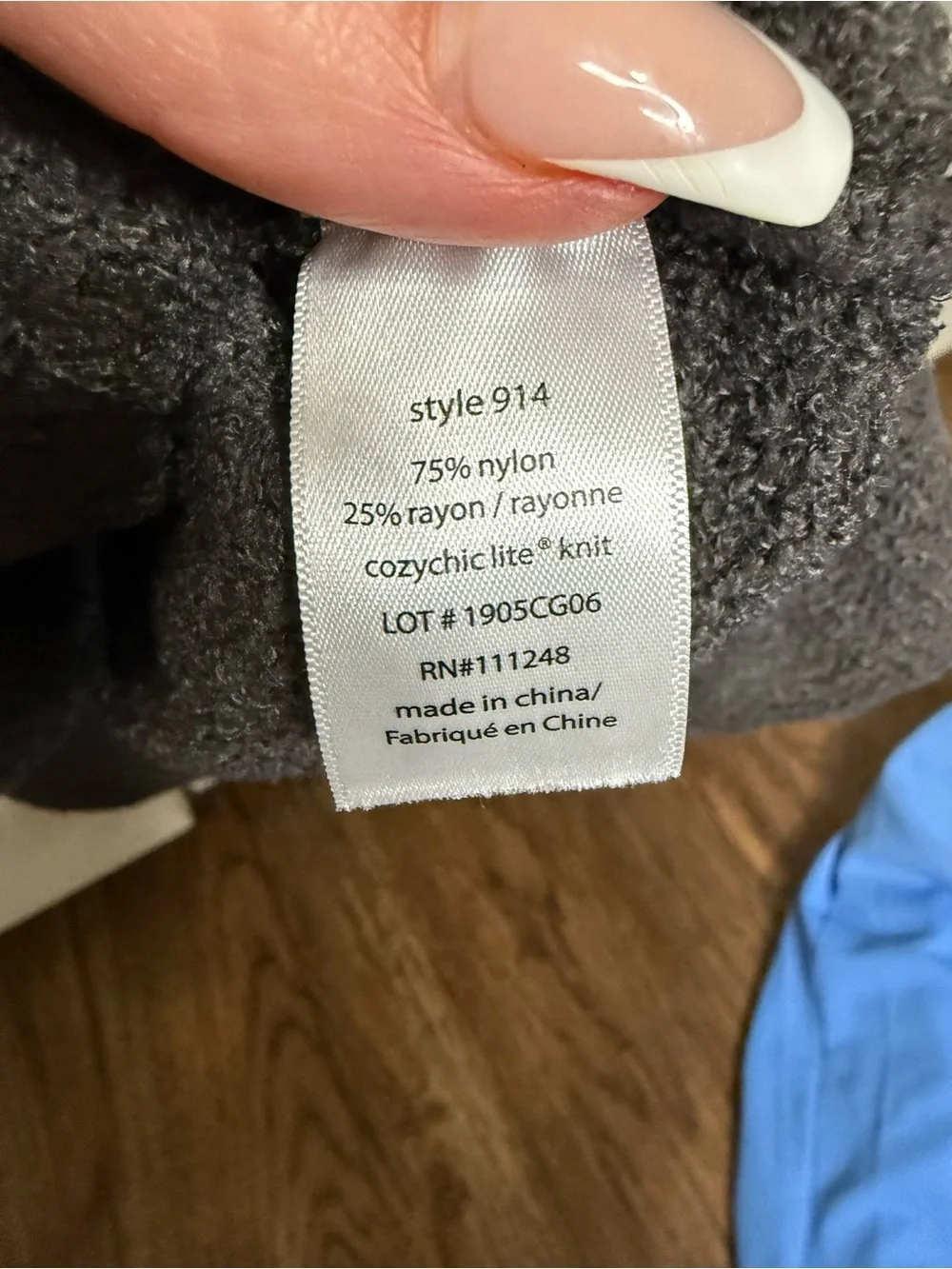 Barefoot Dreams CozyChic Lite Sweater Women M Gray Soft Lounge Pullover